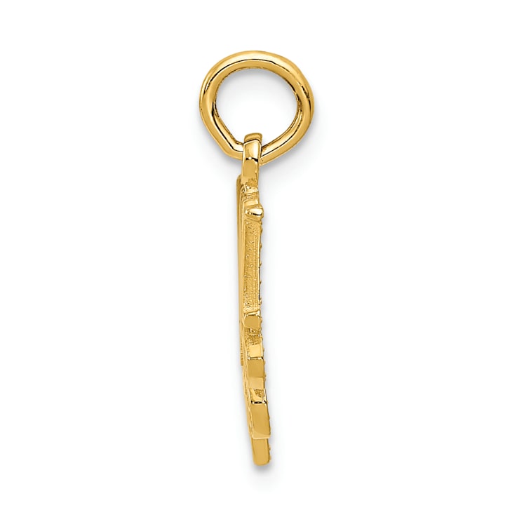 14K Yellow Gold MOM Charm
