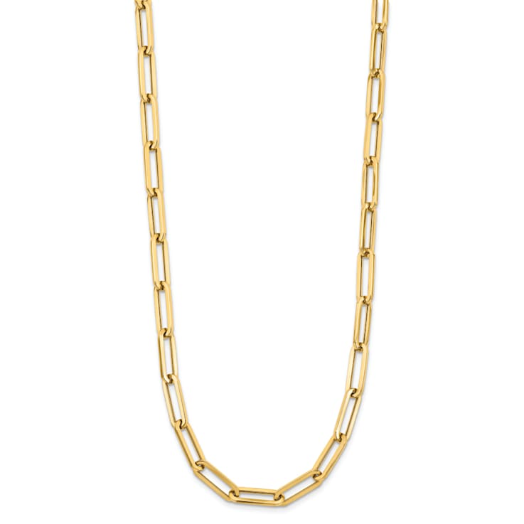 14K Yellow Gold Polished Fancy Link Necklace