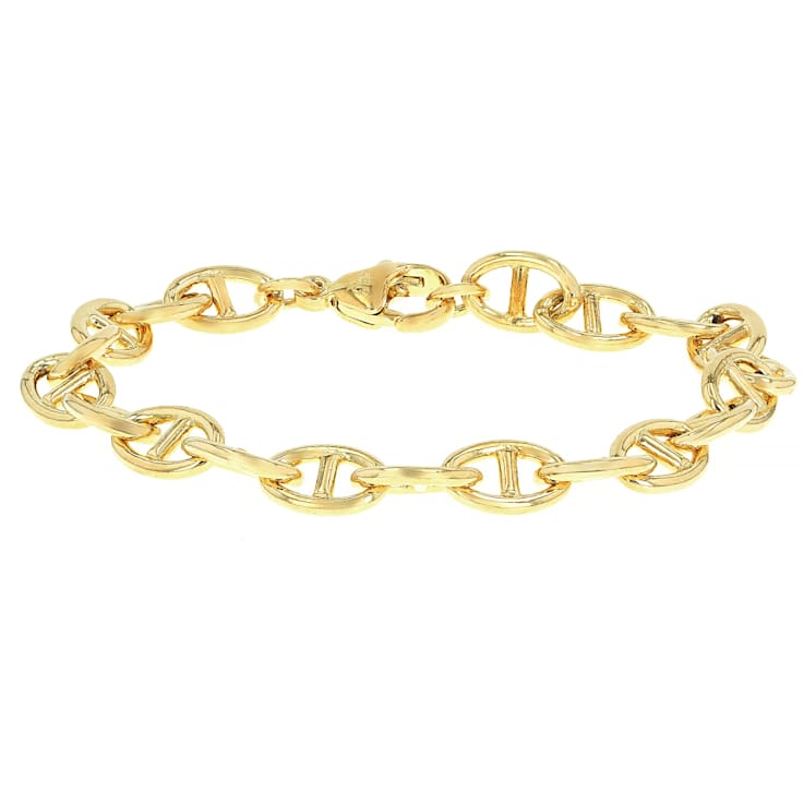 Mariner Link Bracelet In 18K Gold Over Bronze