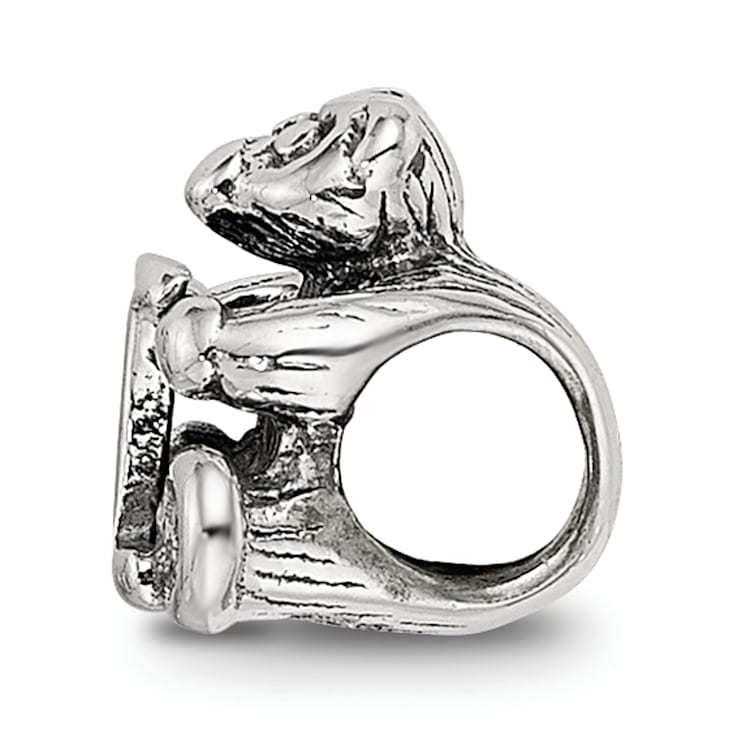 Sterling Silver Letter I Bead