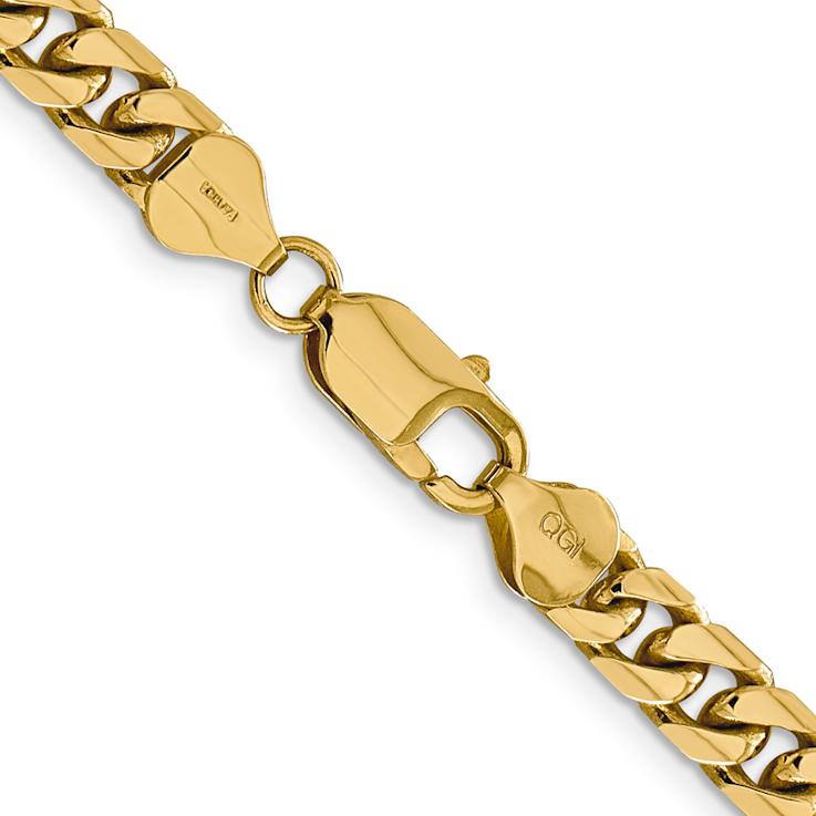 14k Yellow Gold 6.25mm Solid Miami Cuban 26 Inch Chain
