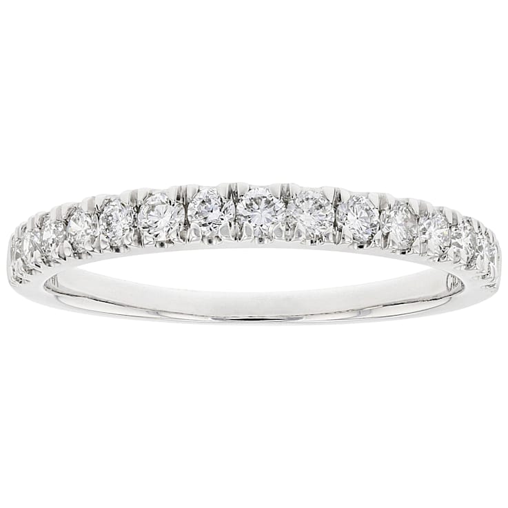 Lab-Grown Diamond Band Ring In 14K White Gold 0.50ctw