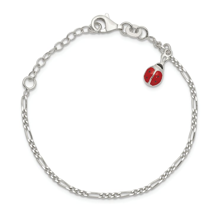 Sterling Silver Ladybug Bracelet