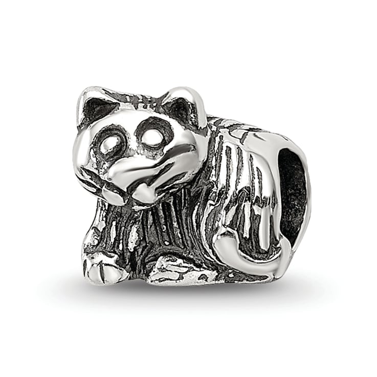 Sterling Silver Kitten Bead