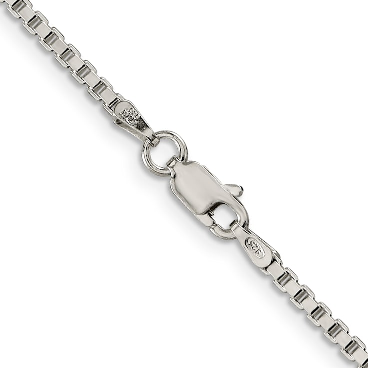 Sterling Silver 2mm Box Chain Necklace