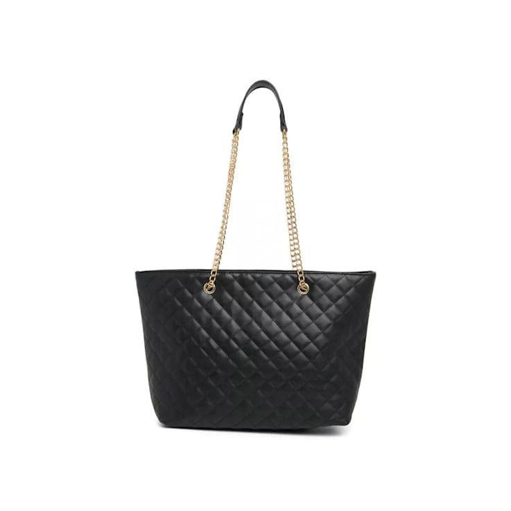 Badgley Mischka Large Quilted Tote in Black.
