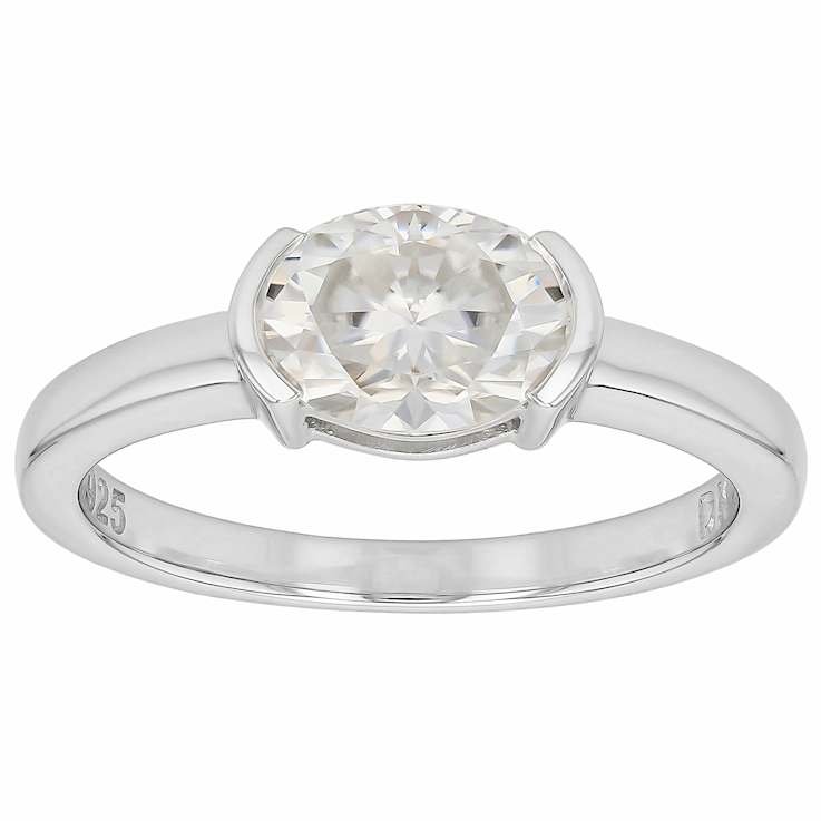 Moissanite Stackable Ring Set In Platinum-Enhanced Sterling Silver
2.88ctw Diamond Equivalent Weight