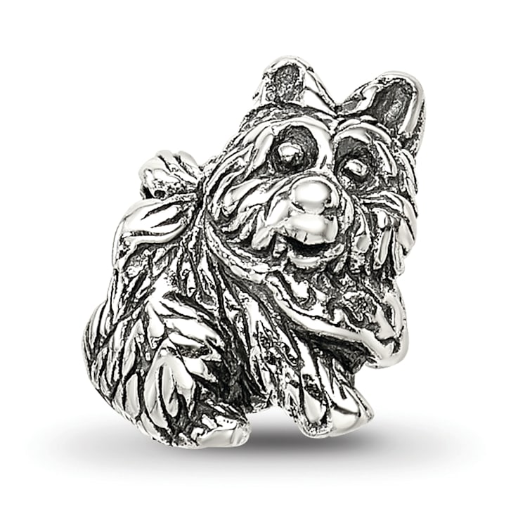 Sterling Silver Dog Bead