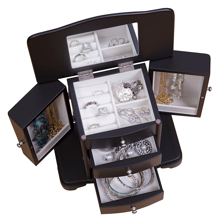 Mele and Co Kennedy Wooden Jewelry Box