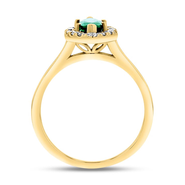 1.37ctw Ruby and Diamond Ring in 14k Yellow Gold