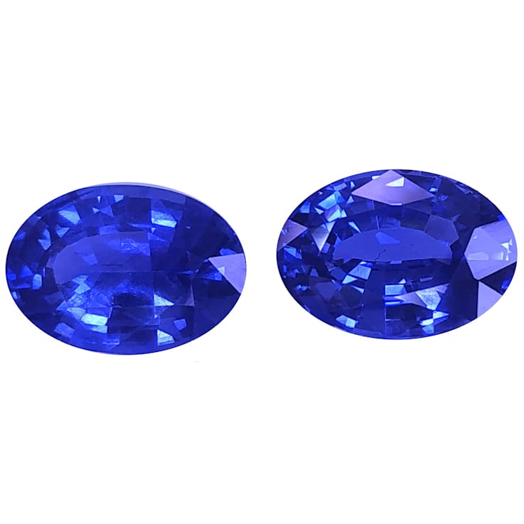 Sapphire 10.60x7.60mm Oval Matched Pair 6.58ctw