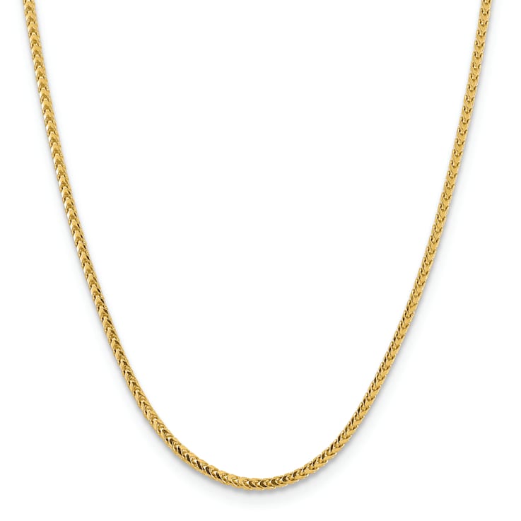 14K Yellow Gold 3mm Franco Chain Necklace