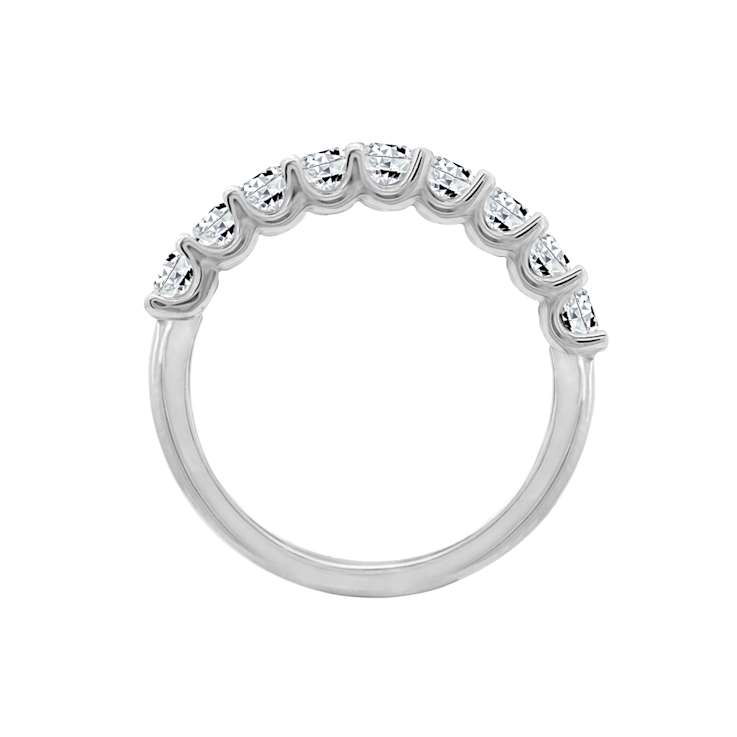 White Cubic Zirconia Platinum Over Sterling Silver Ring 0.90ctw