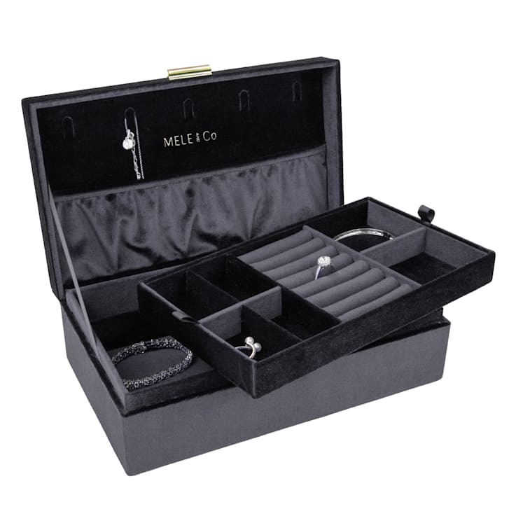 Mele and Co Jewel Velvet Jewelry Box
