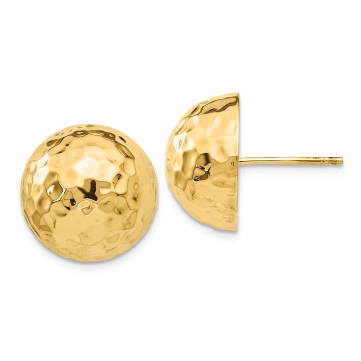 Half ball stud earrings discount