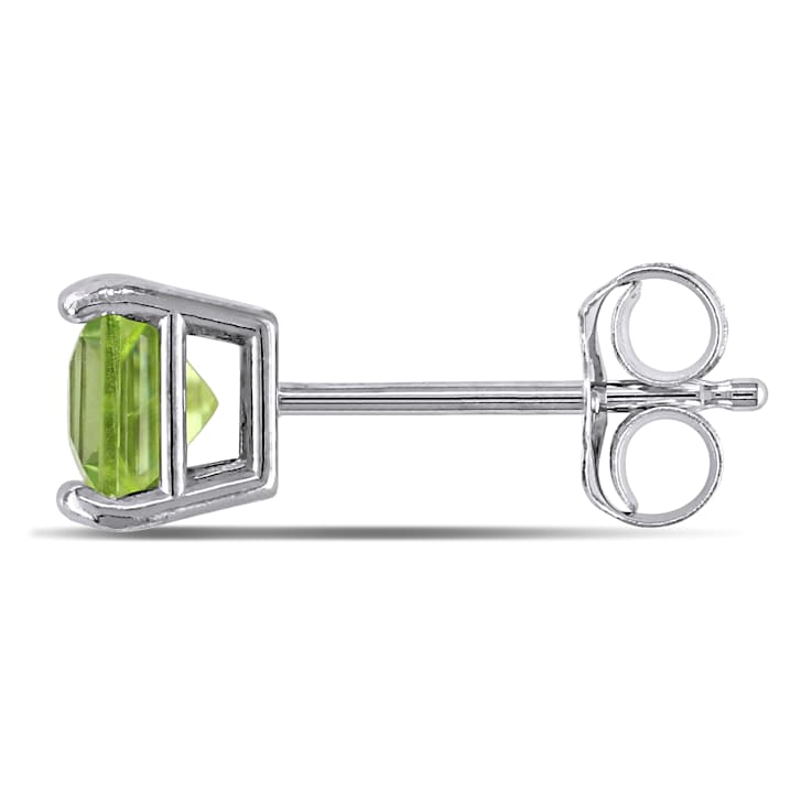 Peridot 14K White Gold Earrings 0.7ctw