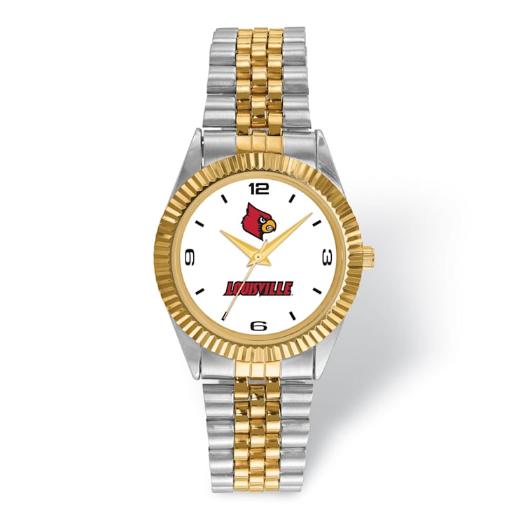 LogoArt University of Louisville Pro Two-tone Gents Watch