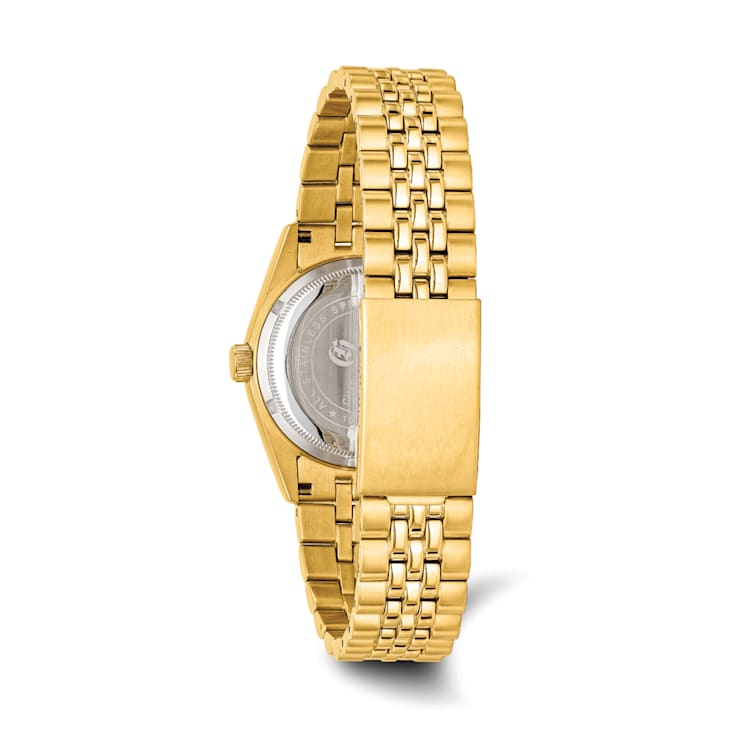 Mens Charles Hubert IP-plated Champagne Dial Watch