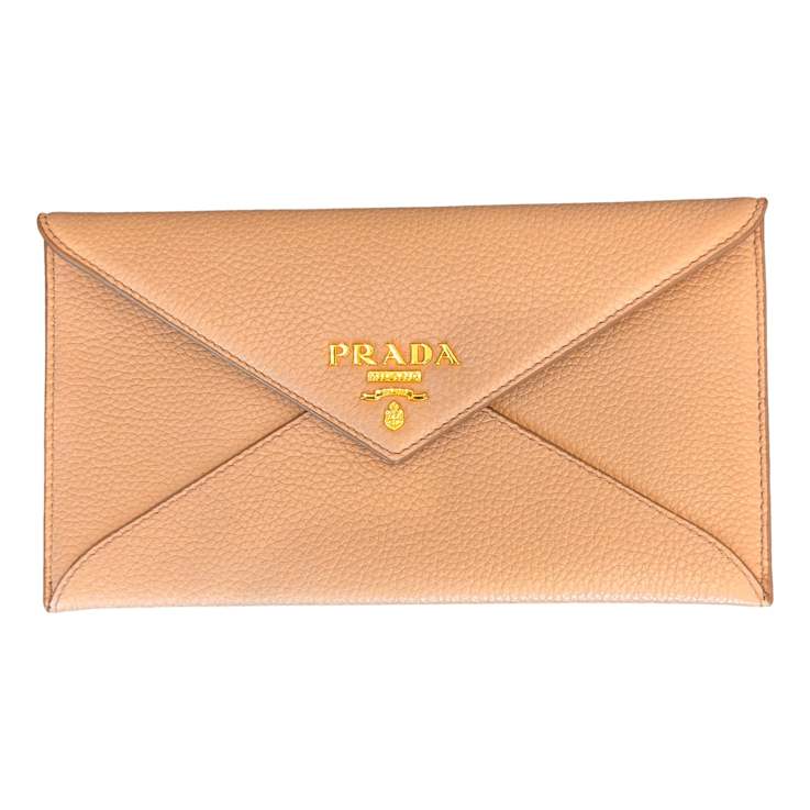 ★PRADA★ 23FW Women's Vitello Gold Logo Zipper Long Wallet ☆PRADA☆ 23FW Women's Vitello Gold Logo Zipper Long Wallet