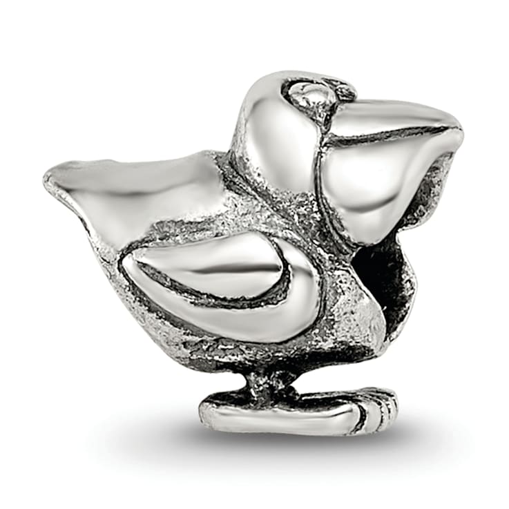 Sterling Silver Pelican Bead