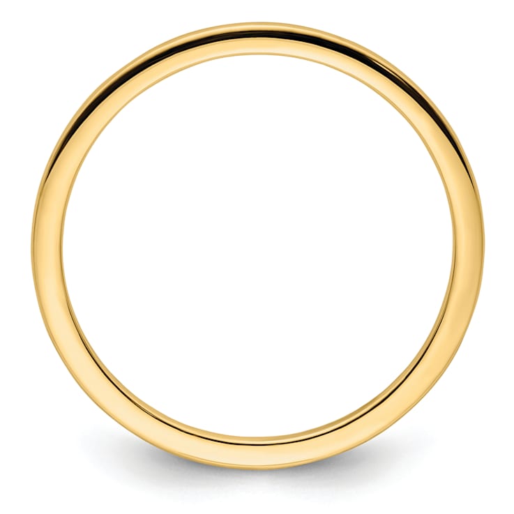 10K Yellow Gold 1.2mm Half Round Stackable Expressions Band