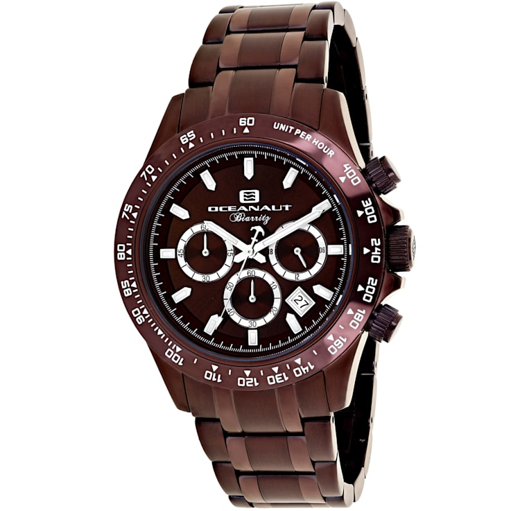Oceanaut Men's Biarritz Brown Dial, Brown Stainless Steel Watch