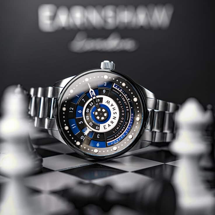 Thomas Earnshaw Staunton Chess Set Automatic Blue Dial Stainless Steel
Band Limited Edition Watch