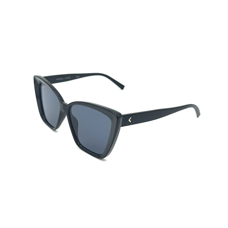 Kendall + Kylie Black Cat Eye Frame/ Gray Lenses Sunglasses
