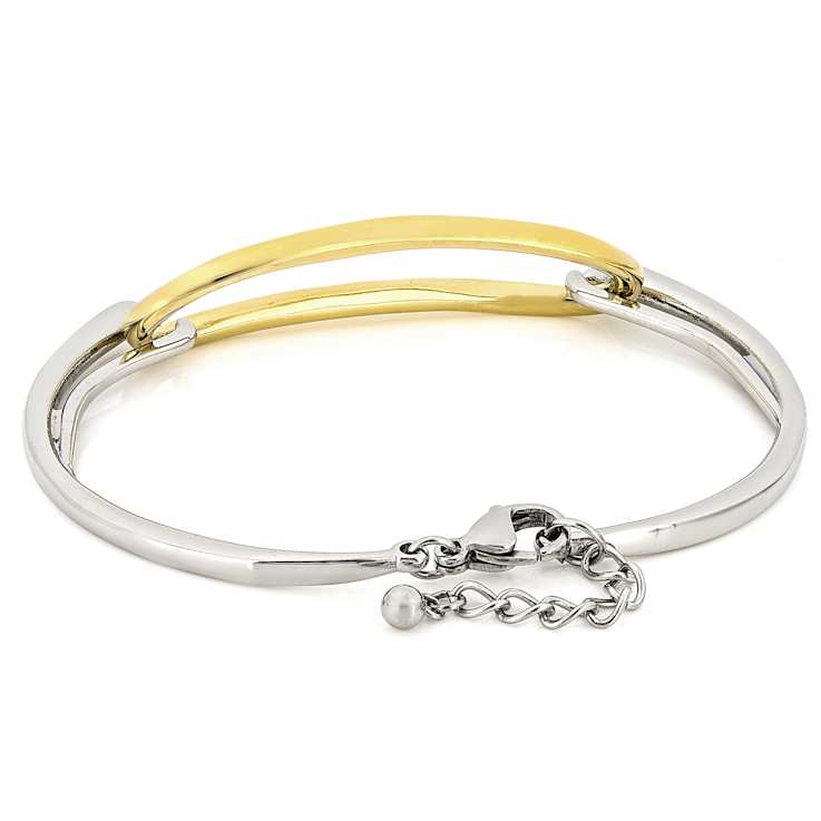 Two-Tone Metal Bracelet