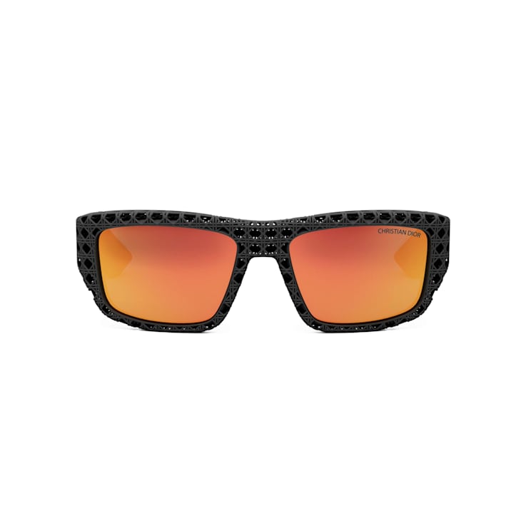 Dior 3D Black Frame / Orange Lenses Sunglasses