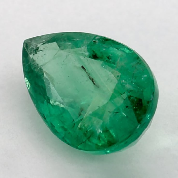 Zambian Emerald 9.98x6.52mm Pear Shape 1.73ct