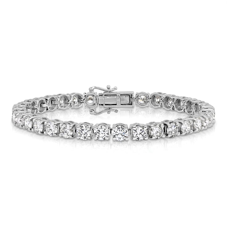 14K White Gold VS/SI GH, Lab Grown Diamond Tennis Bracelet