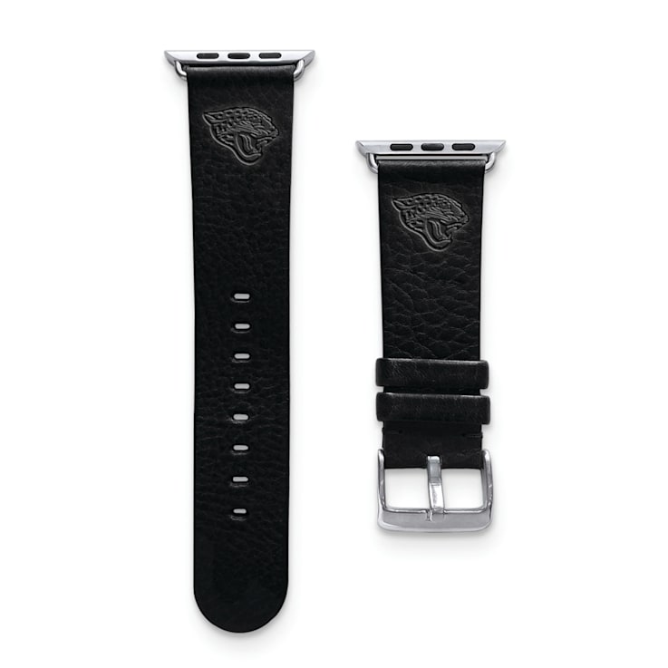 Gametime Jacksonville Jaguars Leather Band fits Apple Watch 42