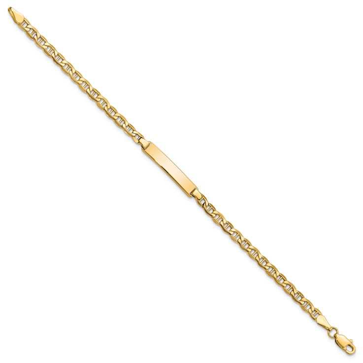 10k Yellow Gold Mariner Link ID Bracelet