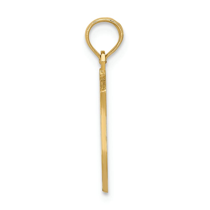 10K Yellow Gold Police Badge Pendant