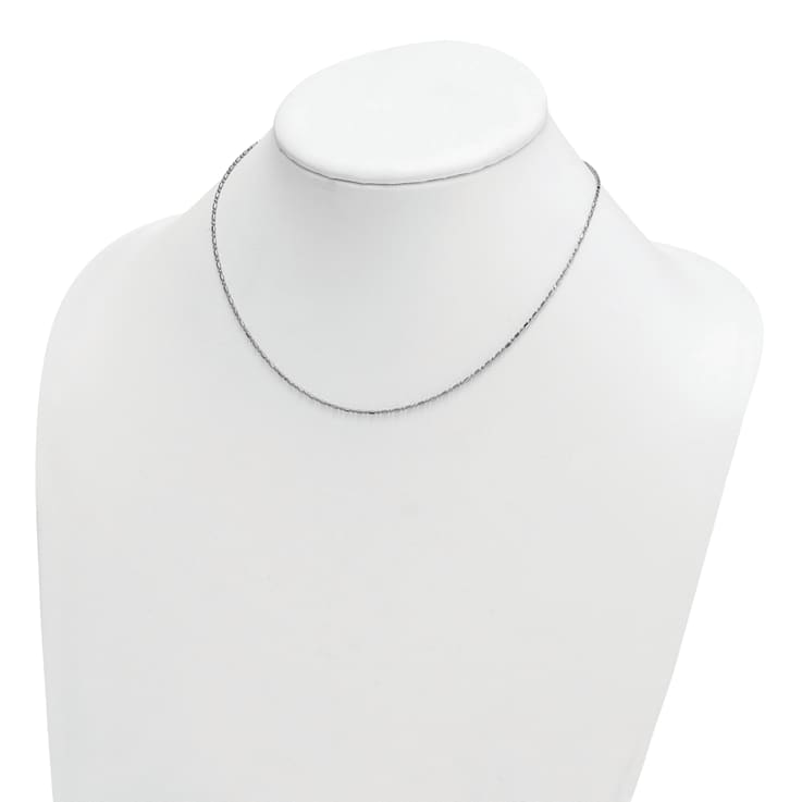 Platinum 950 Over Sterling Silver Palline 16 Inch with 2 Inch Extension
Chain Necklace