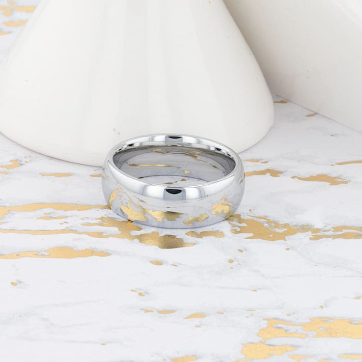 DOMINUS Domed Tungsten Carbide Ring 8mm