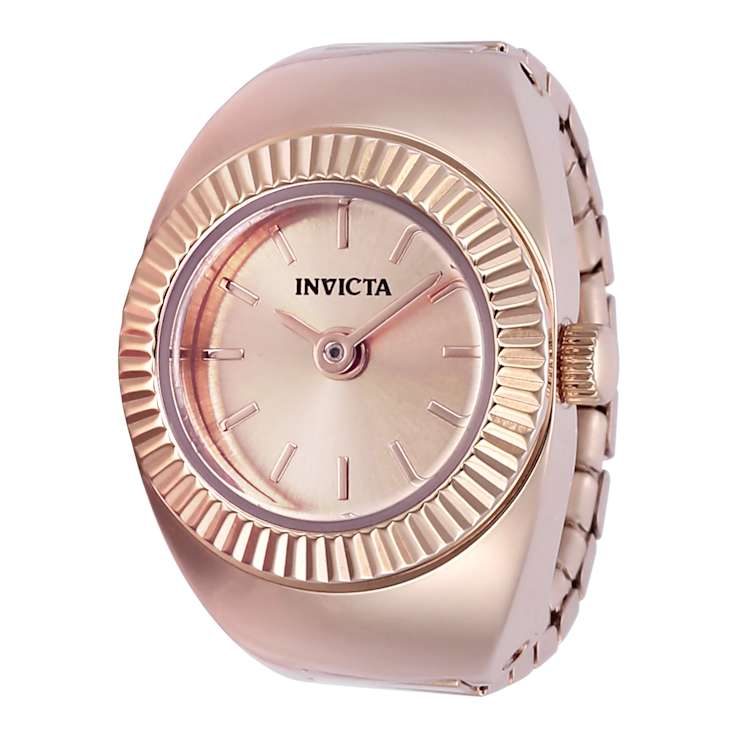 Invicta Mini 16.5mm Rose Stainless Steel Quartz Ring Watch