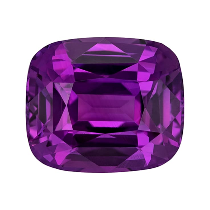 Purple Sapphire Loose Gemstone 8.6x7.3mm Cushion 3.07ct