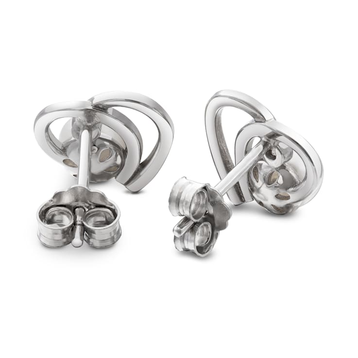 Sterling Silver Freshwater Pearl and Cubic Zirconia Earring
