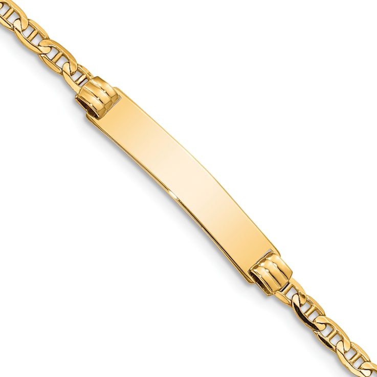 14k Yellow Gold Children's Mariner Link ID Bracelet