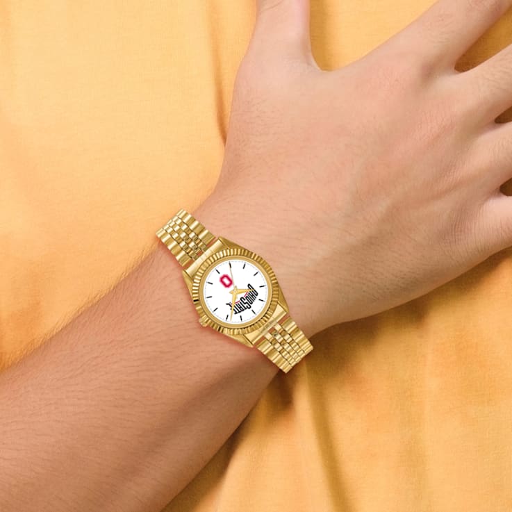 LogoArt Ohio State University Pro Gold-tone Gents Watch