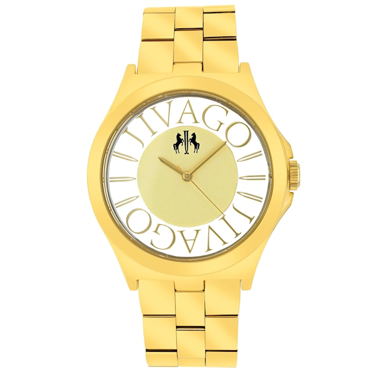 Jivago Women's Fun Yellow Dial, Yellow tone Stainless Steel Watch