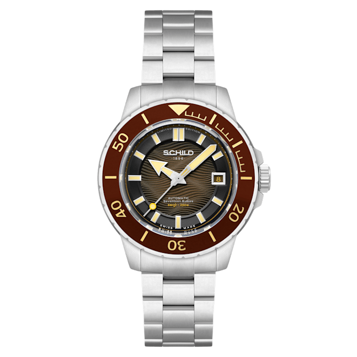 Schild Hermann Swiss Automatic Brown Dial White Stainless Steel Band
Limited Edition Watch