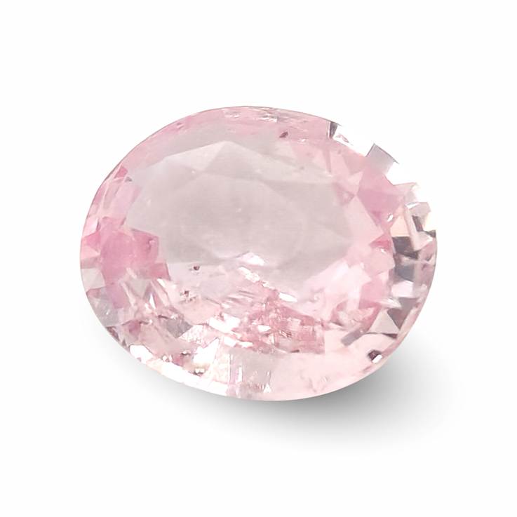Orange Sapphire Unheated 6.7x5.8mm Oval  0.91ct