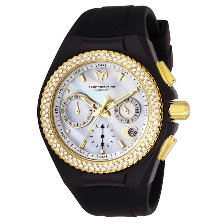 Technomarine Cruise 40mm White Dial Yellow Bezel White Silicone Strap
Chronograph Quartz Watch