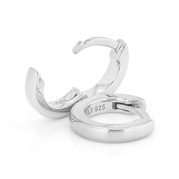 Delicate Gold Huggie Hoop Earrings In Sterling Silver