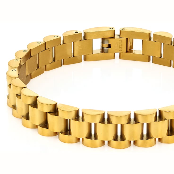 Oyster Link Bracelet In Gold-Tone