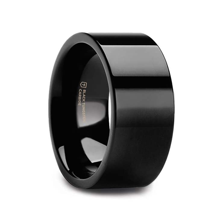MORPHEUS Flat Black Tungsten Ring 10mm