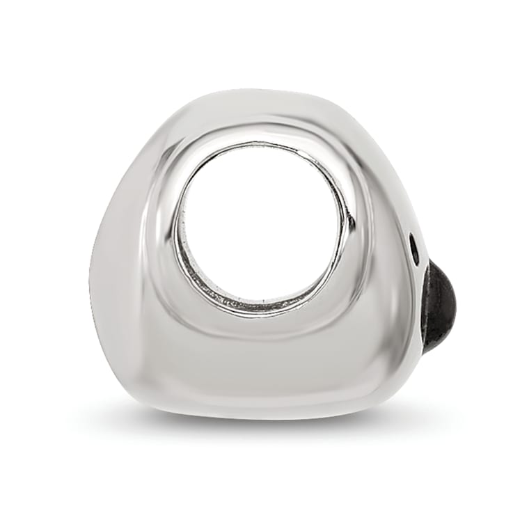 Sterling Silver Enamel Koala Bear Face Bead